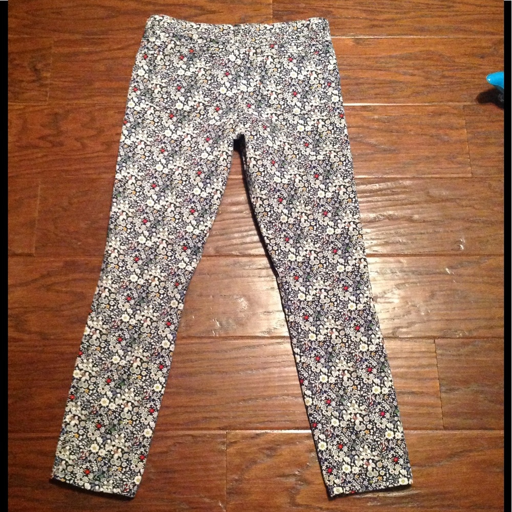 J. Crew Toothpick‎ Floral Skinny Jeans. 26 ankle - Picture 4 of 5